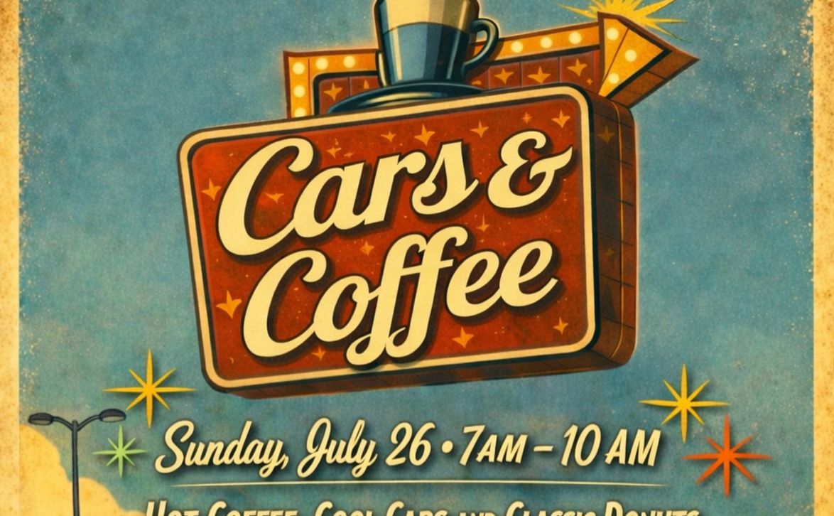 Cup of Schmoe Cars and Coffee partial flyer July 2026